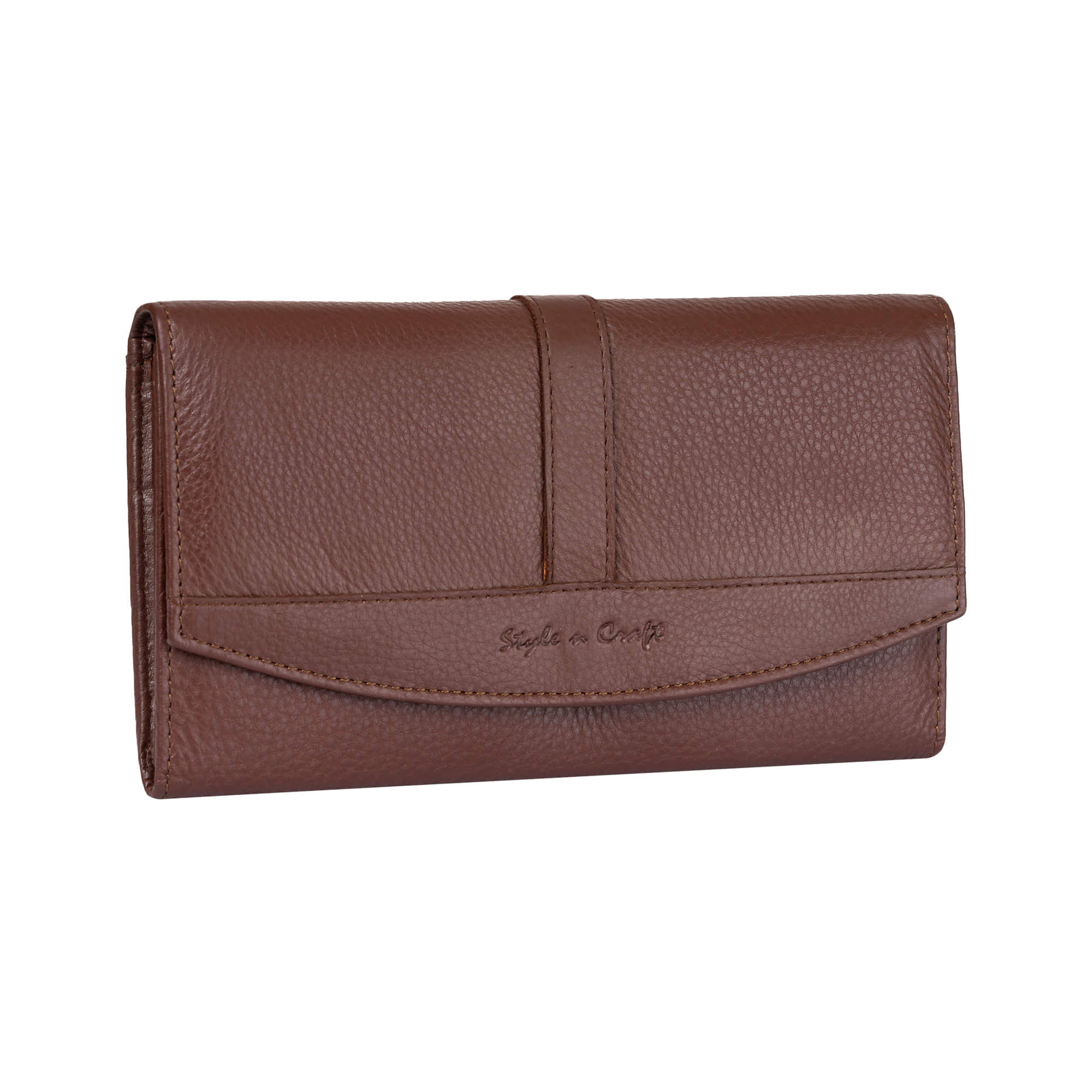  Style n Craft Ladies Clutch Wallet, Full-Grain Leather Wallet  for Women, RFID-Protected Wallet with Multiple Card Holders, Tan  (300953-CG) : Clothing, Shoes & Jewelry