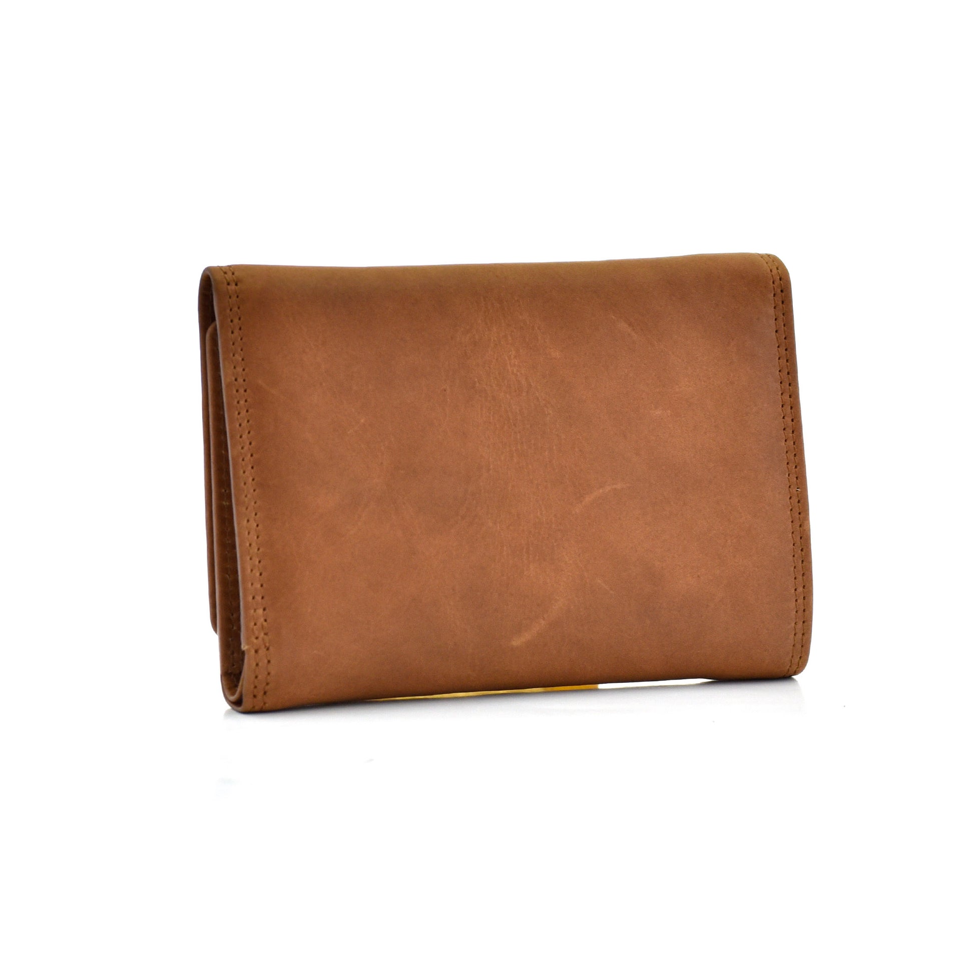 Tri-Fold Wallet with Snap-Button Closure