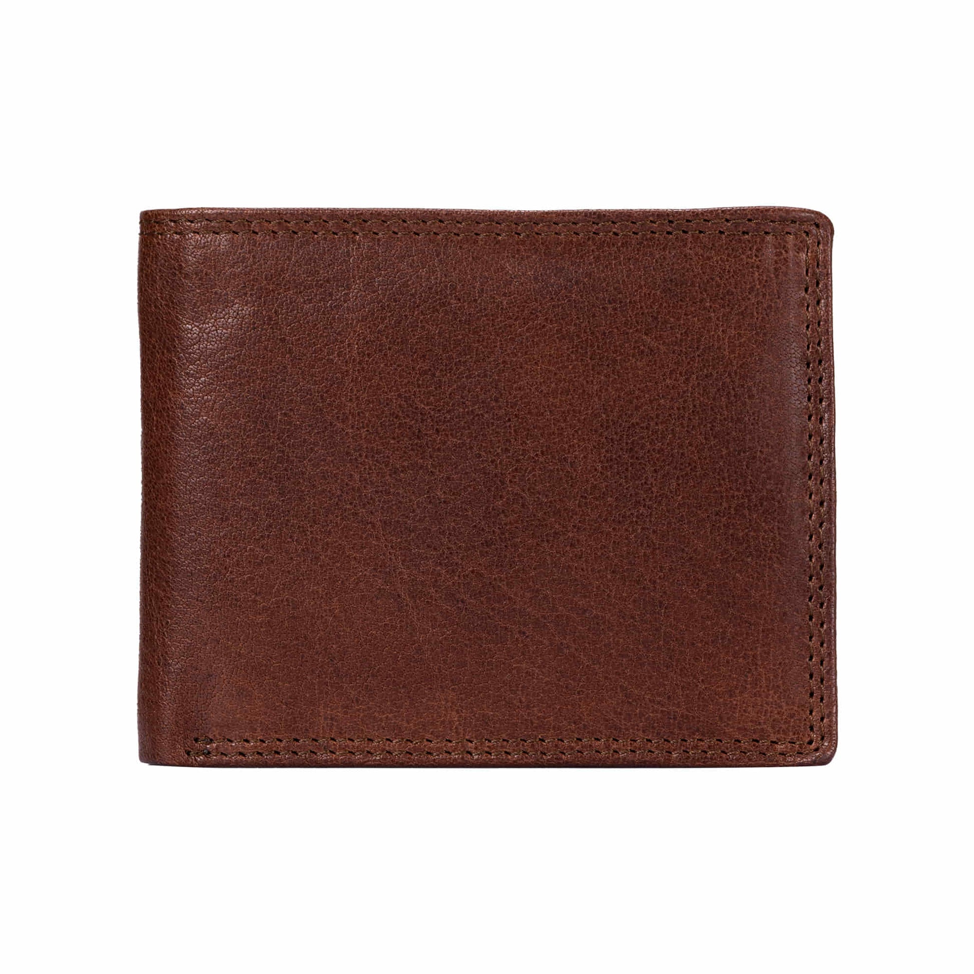 Cool Leather Mens Long Wallets Vintage Brown Bifold Long Wallets for M