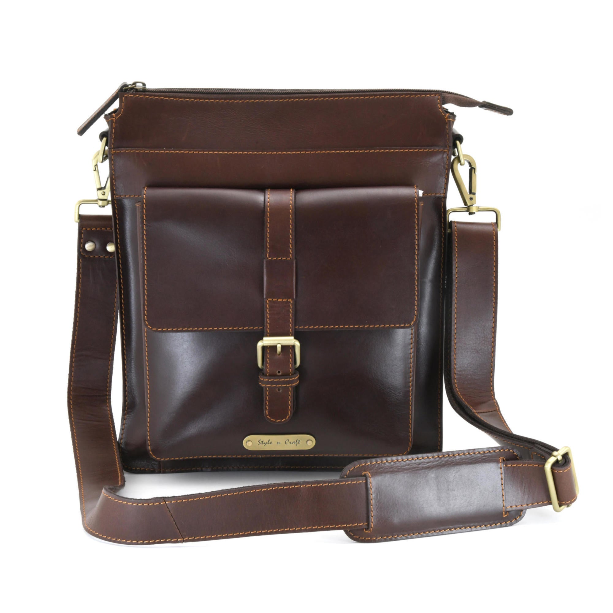 Full grain best sale leather crossbody bag