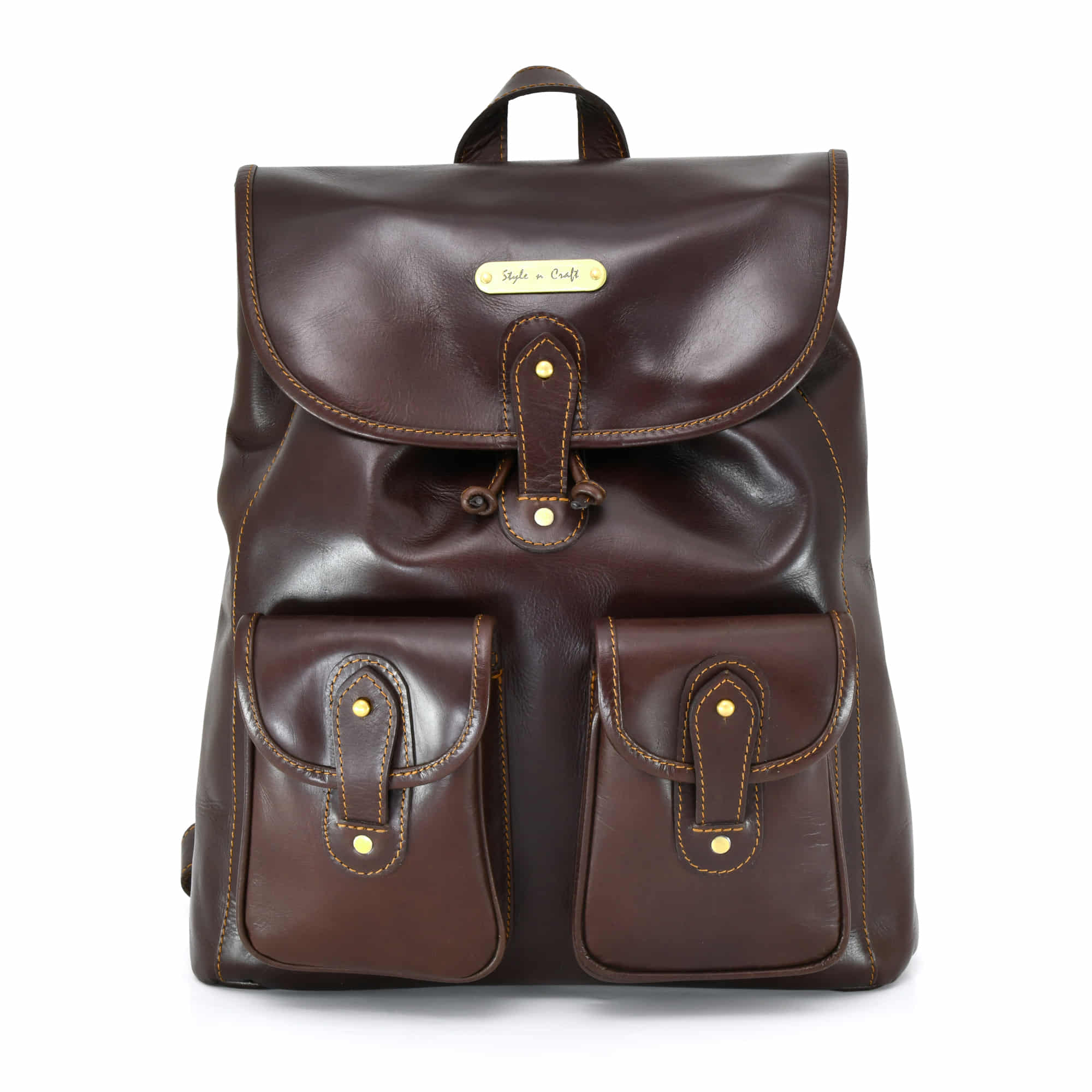 Full size 2024 leather backpack