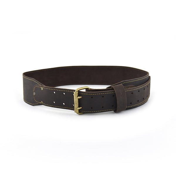 3 Inch Wide, Long, Tapered, Work Belt in Oiled Full Grain Leather ...