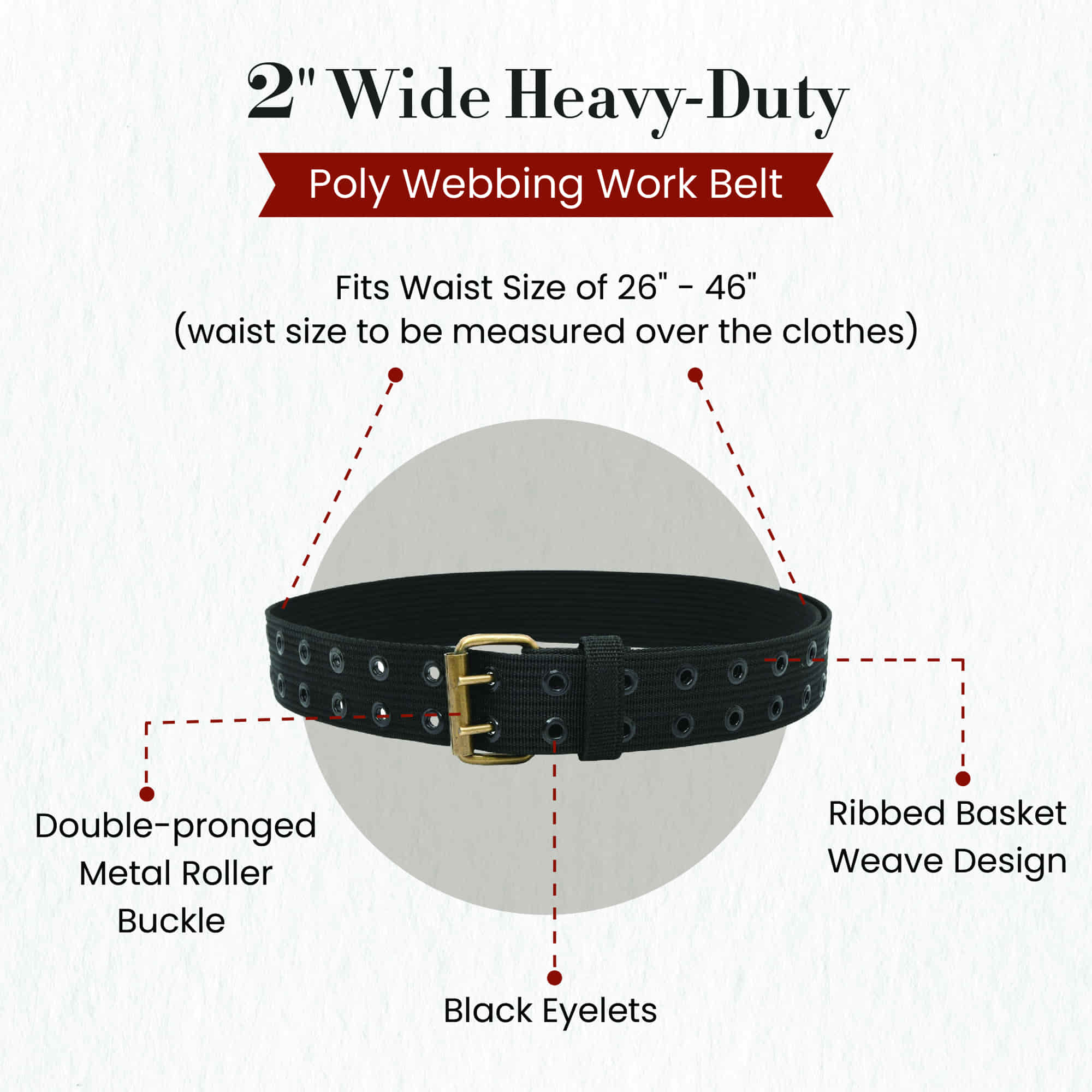 2 inch web belt best sale